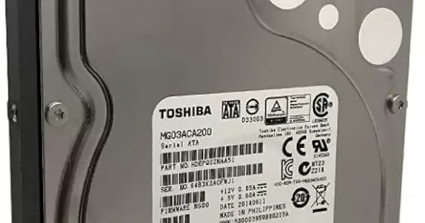 Toshiba MG03ACA200 2TB Enterprise SATA Hard Disk Drive